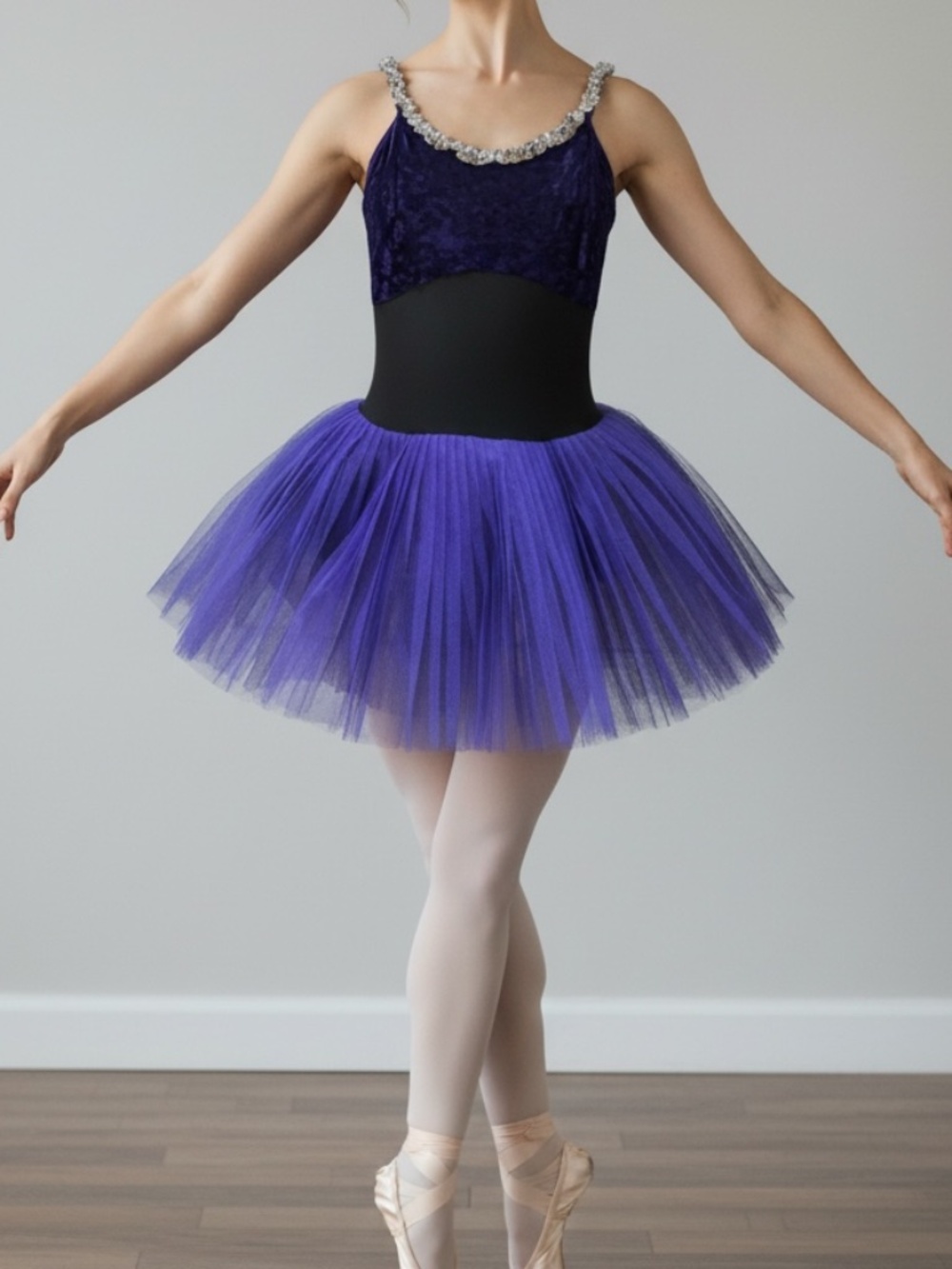 ✨ WEAR MOI LONDON | Nine-Layer Ballet Tulle | Burgundy & Black | Adult Medium ✨